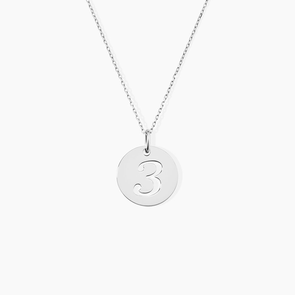 Pendentif Efiso Argent Blanc - Bijoux fantaisie Famille | Marc Orian