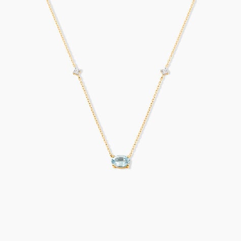 Collier Ayomide Or Jaune Topaze Oxyde De Zirconium - Colliers avec pierres Femme | Marc Orian