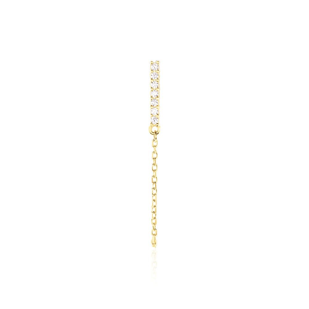 Boucle D'oreille Unitaire Barbra Or Jaune Oxyde De Zirconium - Piercings d'oreilles Femme | Marc Orian