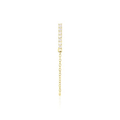 Boucle D'oreille Unitaire Barbra Or Jaune Oxyde De Zirconium - Piercings d'oreilles Femme | Marc Orian