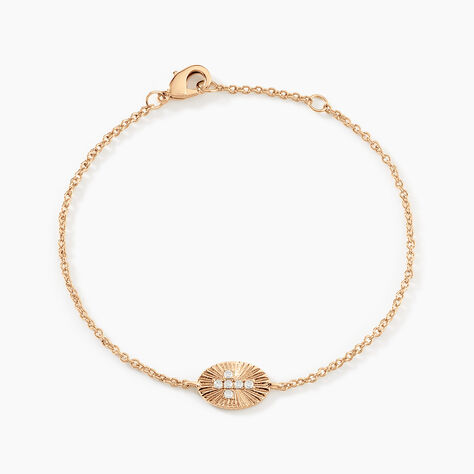 Bracelet Embrasement Plaqué Or Jaune Oxyde De Zirconium - Bracelets chaînes Femme | Marc Orian