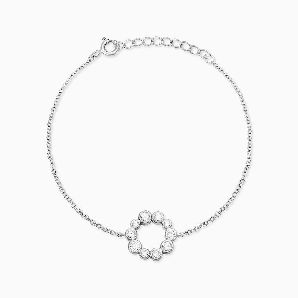 Bracelet Ryo Argent Blanc Oxyde De Zirconium - Bracelets fantaisie Femme | Marc Orian