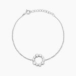 Bracelet Ryo Argent Blanc Oxyde De Zirconium - Bracelets fantaisie Femme | Marc Orian