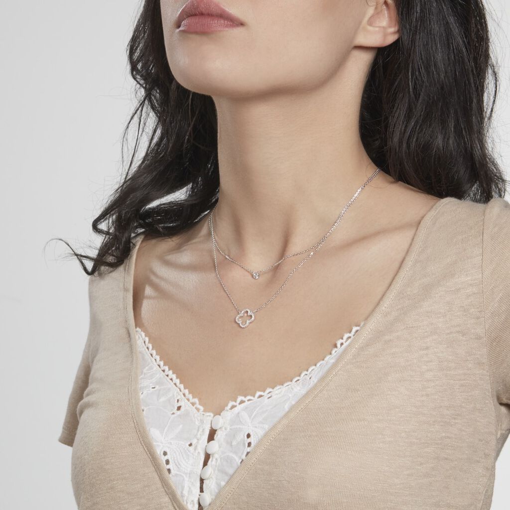 Collier Trisna Argent Blanc Oxyde De Zirconium - Colliers Femme | Marc Orian