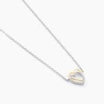 Collier Gine Or Jaune Argent Blanc Oxyde De Zirconium - Colliers avec pierres Femme | Marc Orian