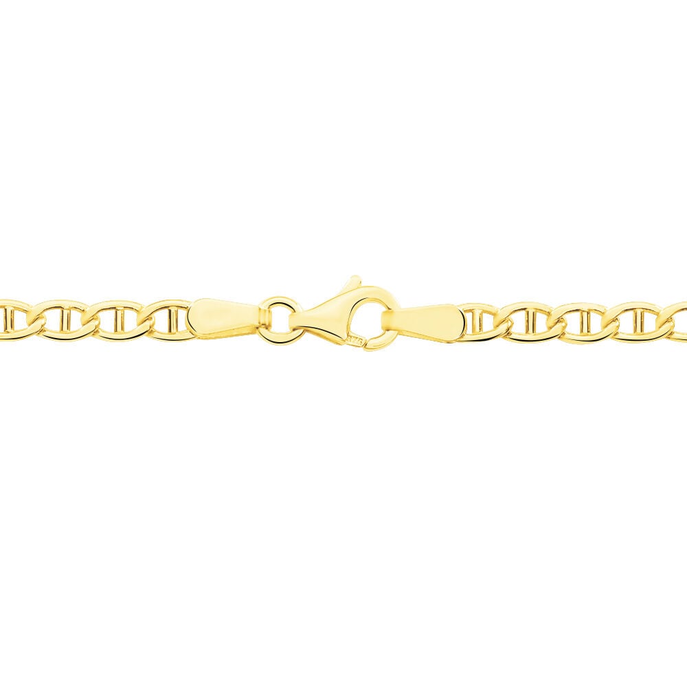 Collier Capucin Or Jaune Maille Marine Plate - Chaines Homme | Marc Orian