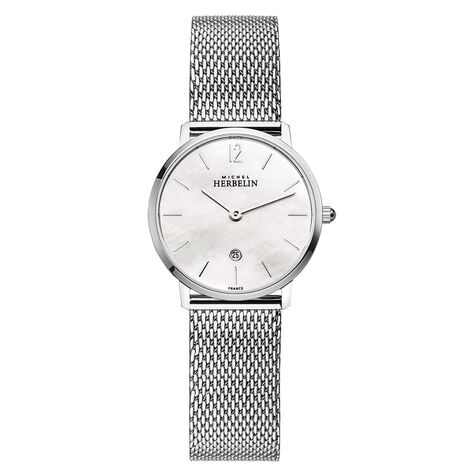 Montre Michel Herbelin City Nacre Blanche - Montres classiques Femme | Marc Orian