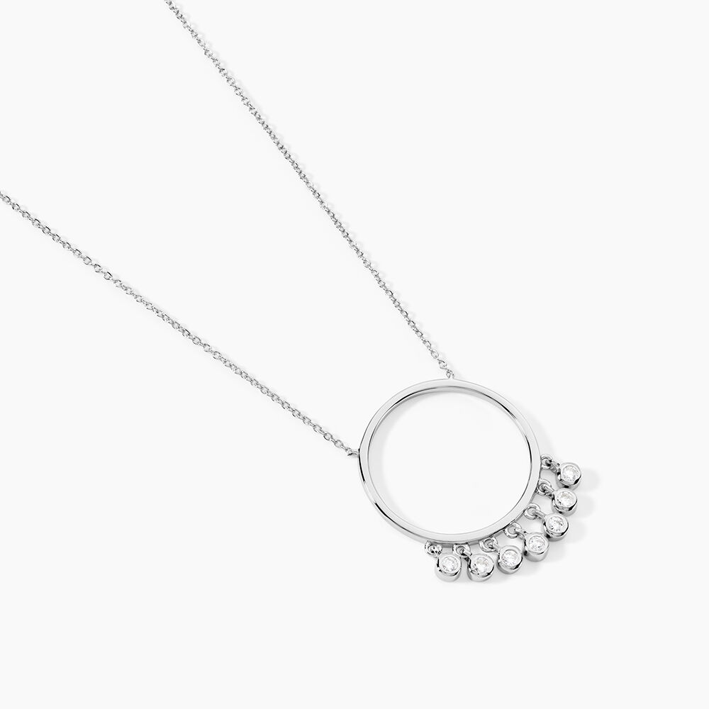 Collier Orida Argent Blanc Oxyde De Zirconium - Colliers avec pierres Femme | Marc Orian