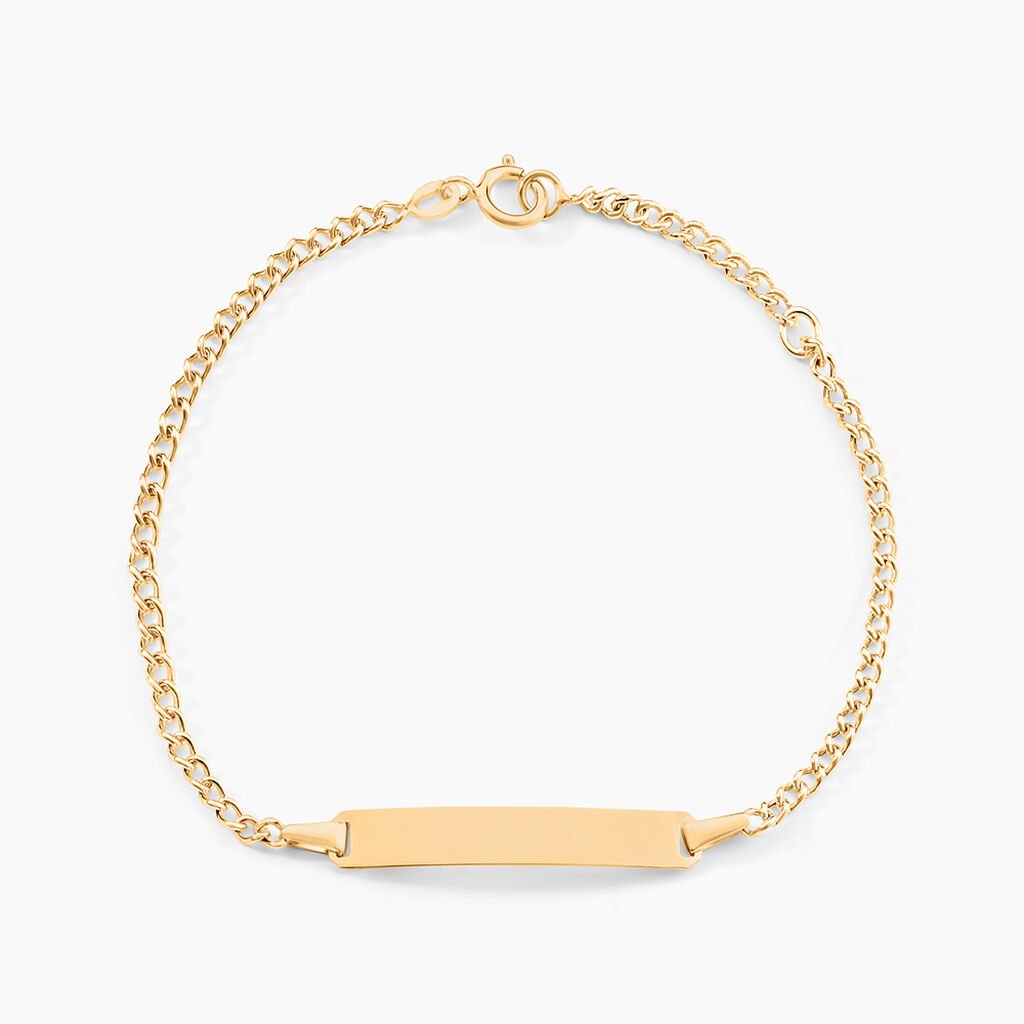 Bracelet Identité Etheline Maille Gourmette Or Jaune - Gourmettes Enfant | Marc Orian