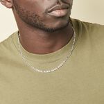 Collier Vivian Argent Blanc - Chaines Homme | Marc Orian
