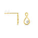 Boucles D'oreilles Puces Eszter Or Jaune Diamant - Puces Femme | Marc Orian