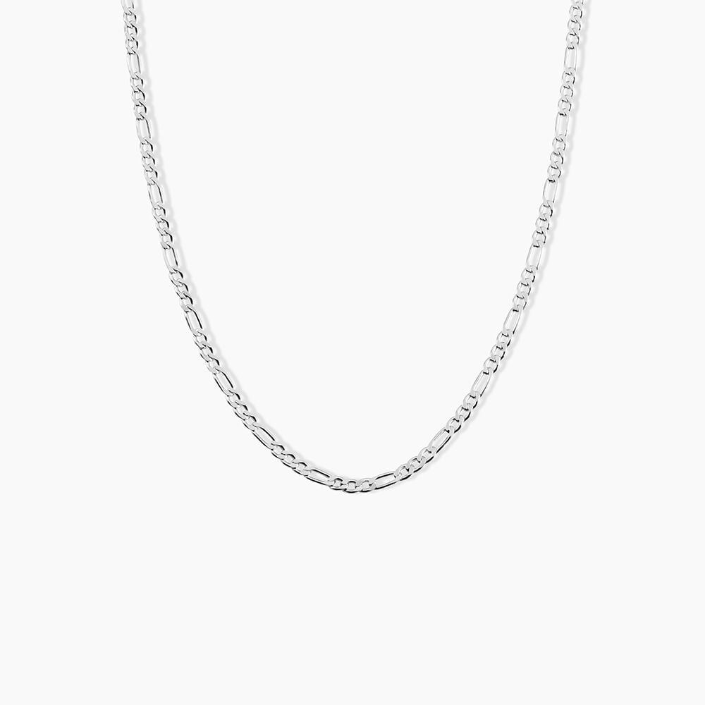 Collie Maille Vivian Argent Blanc - Colliers fantaisie Homme | Marc Orian