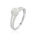 Bague Solitaire Accompagné Sosanna Or Blanc Diamant Synthétique - Solitaires Femme | Marc Orian