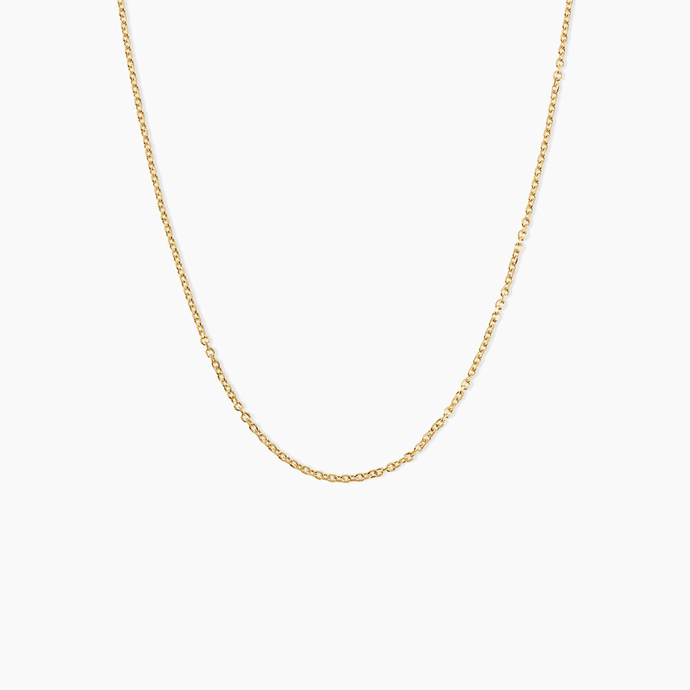 Chaine Igoa Maille Forcat Diamantee Argent Dor&eacute; A L'Or 750/1000 - Chaines Unisex | Marc Orian