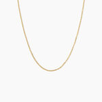 Chaine Igoa Maille Forcat Diamantee Argent Dor&eacute; A L'Or 750/1000 - Chaines Unisex | Marc Orian