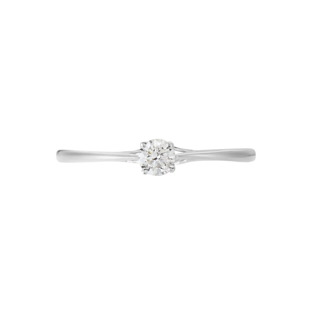 Bague Solitaire Or Blanc Solenia Diamant - Solitaires Femme | Marc Orian