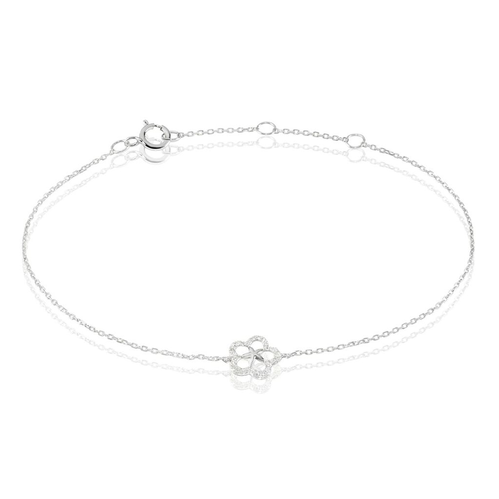 Bracelet Shareen Or Blanc Diamant - Bracelets chaînes Femme | Marc Orian
