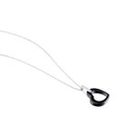 Collier Elodie Argent Blanc Oxyde De Zirconium Et C&eacute;ramique - Colliers avec pierres Femme | Marc Orian