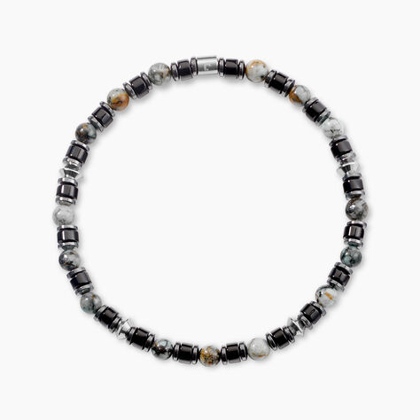 Bracelet Naturel Autres Vert H&eacute;matite Agate Turquoise - Bracelets cha&icirc;nes Homme | Marc Orian