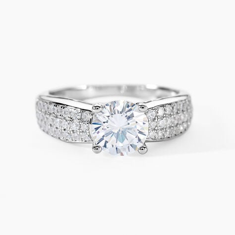 Bague Marilyn Argent Blanc Oxyde De Zirconium - Bijoux fantaisie Femme | Marc Orian