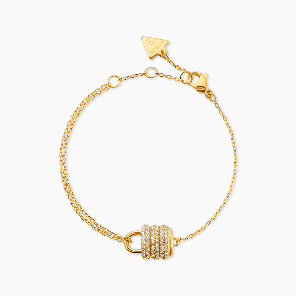 Bracelet Guess My Secret Acier Jaune Oxyde De Zirconium - Bracelets cha&icirc;nes Femme | Marc Orian