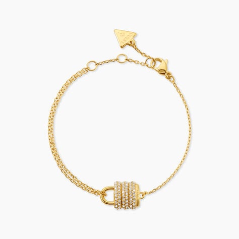 Bracelet Guess My Secret Acier Jaune Oxyde De Zirconium - Bracelets cha&icirc;nes Femme | Marc Orian