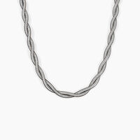 Collier Anaiz Argent Bicolore