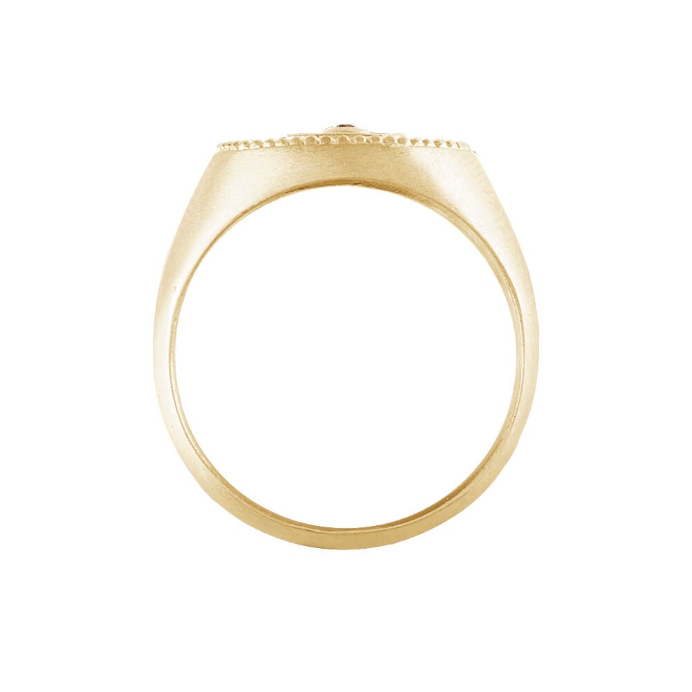 Chevalière Gabia Plaqué Or Jaune Oxyde De Zirconium - Chevalières Femme | Marc Orian