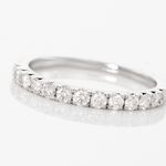 Alliance Pristina Or Blanc Diamant - Alliances avec pierres Femme | Marc Orian