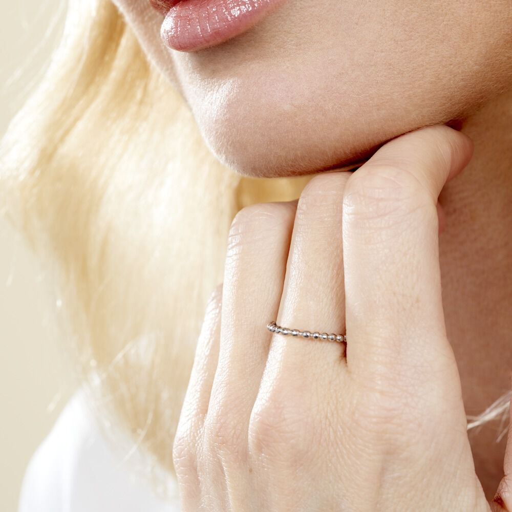 Bague Joaninha Argent Blanc -  Femme | Marc Orian