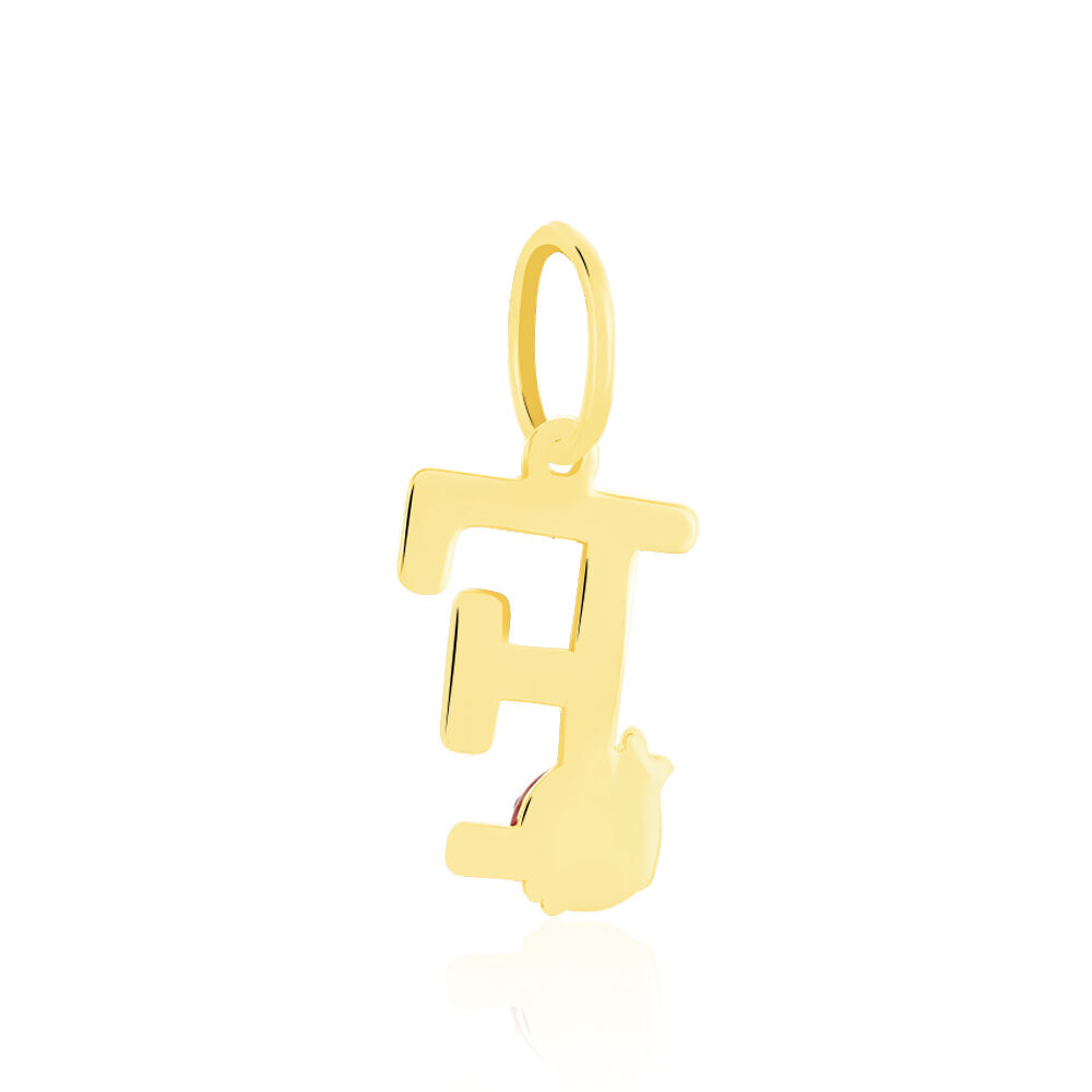 Pendentif Helidie Coccinelle Lettre Or Jaune - Pendentifs Enfant | Marc Orian