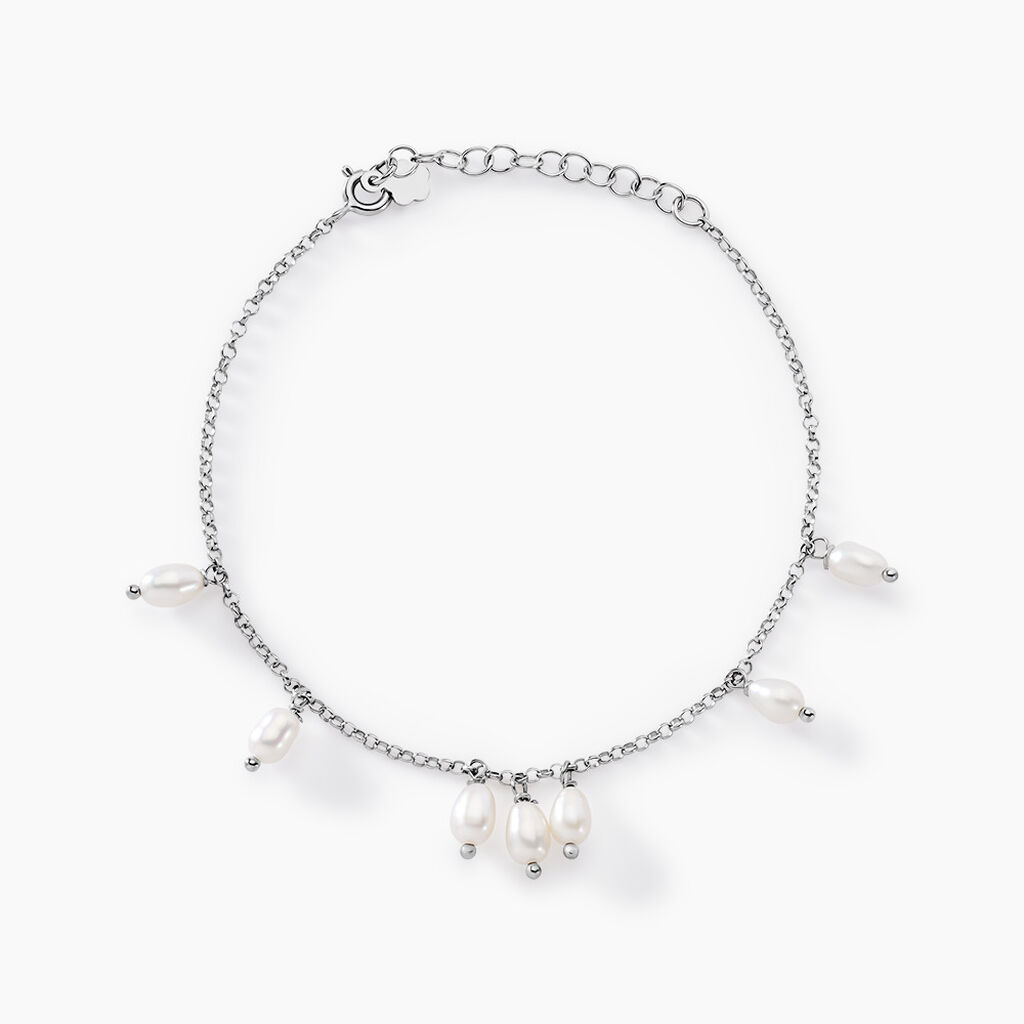 Bracelet Didem Argent Blanc Perle De Culture - Bracelets fantaisie Femme | Marc Orian