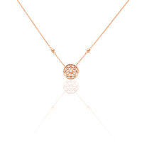 Collier Peinda Argent Rose Oxyde De Zirconium