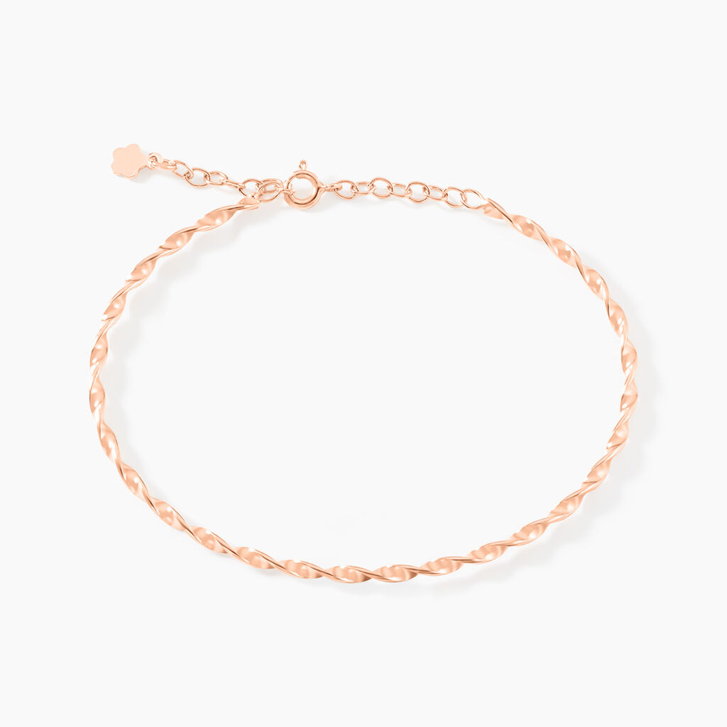 Bracelet Jonc Twist Argent Rose - Bracelets joncs Femme | Marc Orian