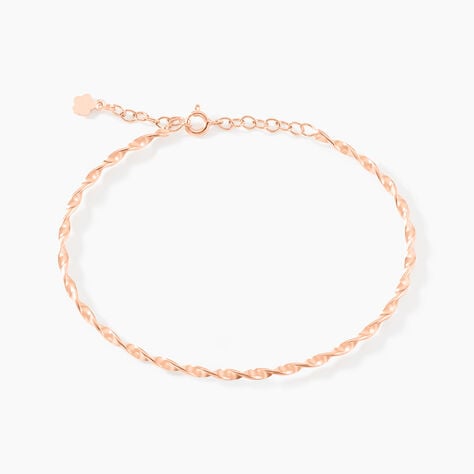 Bracelet Jonc Twist Argent Rose - Bracelets joncs Femme | Marc Orian