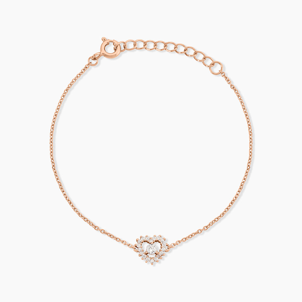 Bracelet Gino Argent Rose Oxyde De Zirconium - Bracelets fantaisie Femme | Marc Orian