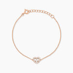Bracelet Gino Argent Rose Oxyde De Zirconium - Bracelets fantaisie Femme | Marc Orian