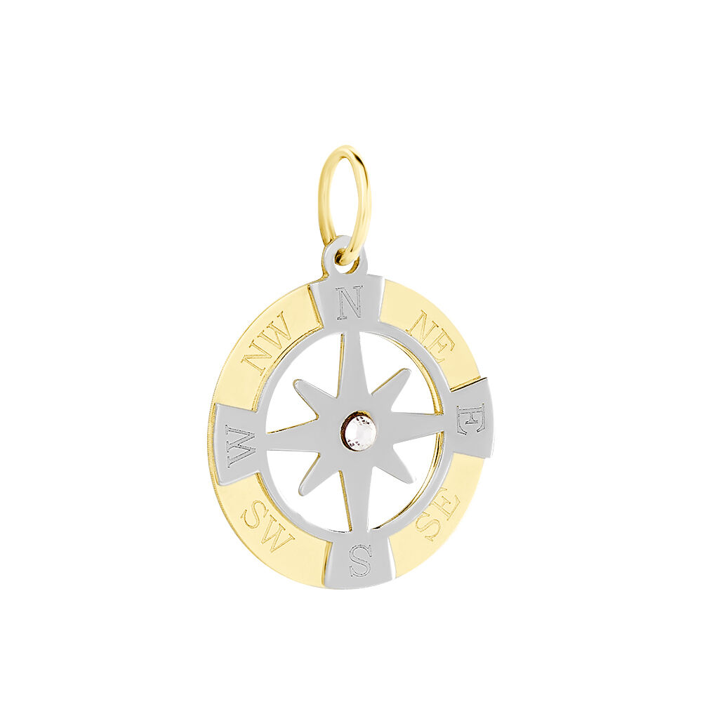 Pendentif Demyan Or Bicolore Oxyde De Zirconium - Pendentifs Homme | Marc Orian