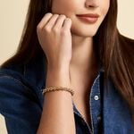 Bracelet Jerry Maille Corde Or Jaune - Bracelets mailles Femme | Marc Orian