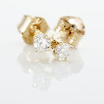 Boucles D'oreilles Puces Victoria Or Jaune Diamant - Puces Femme | Marc Orian