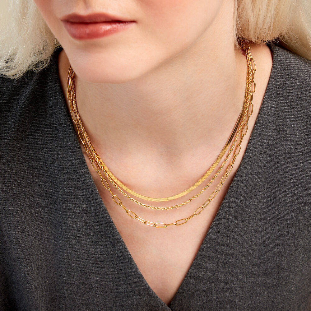 Collier Thika Acier Jaune - Colliers ete Femme | Marc Orian