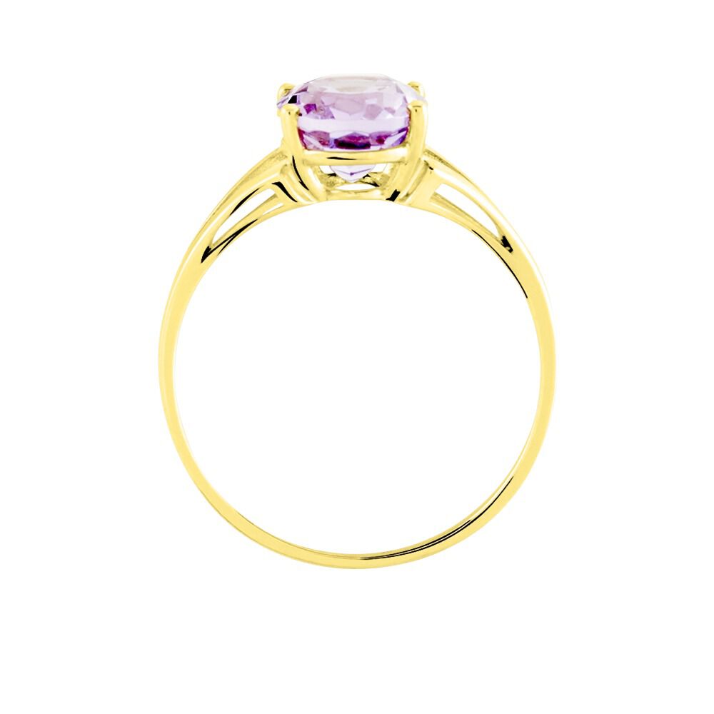 Bague Elfrieda Or Jaune Am&eacute;thyste - Bagues pierres fines Femme | Marc Orian