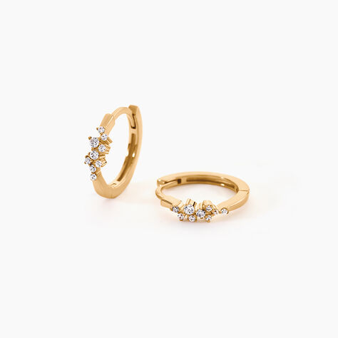 Cr&eacute;oles Doline Plaqu&eacute; Or Jaune Oxyde De Zirconium - Cr&eacute;oles Femme | Marc Orian