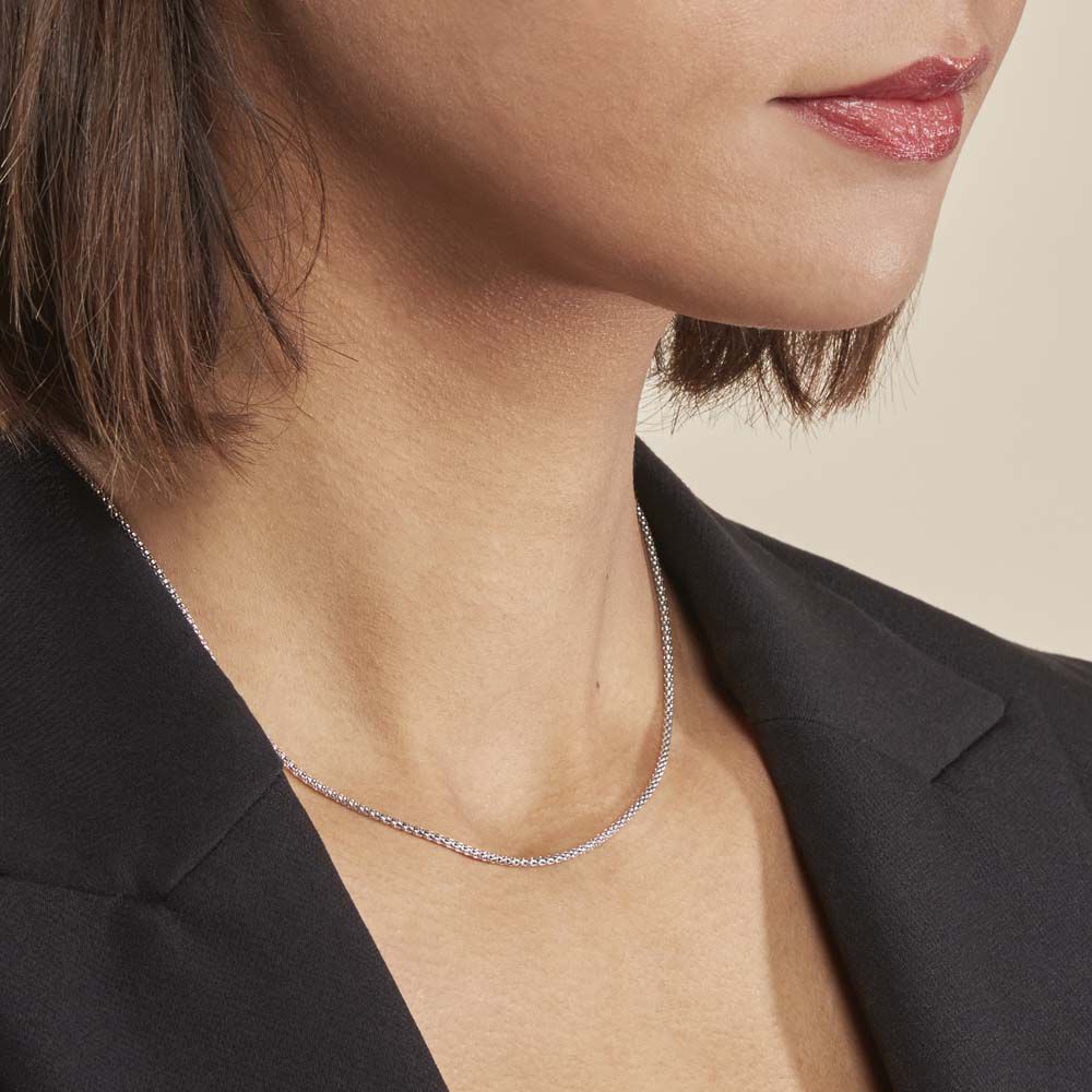 Collier Nahila Argent Blanc - Chaines Femme | Marc Orian