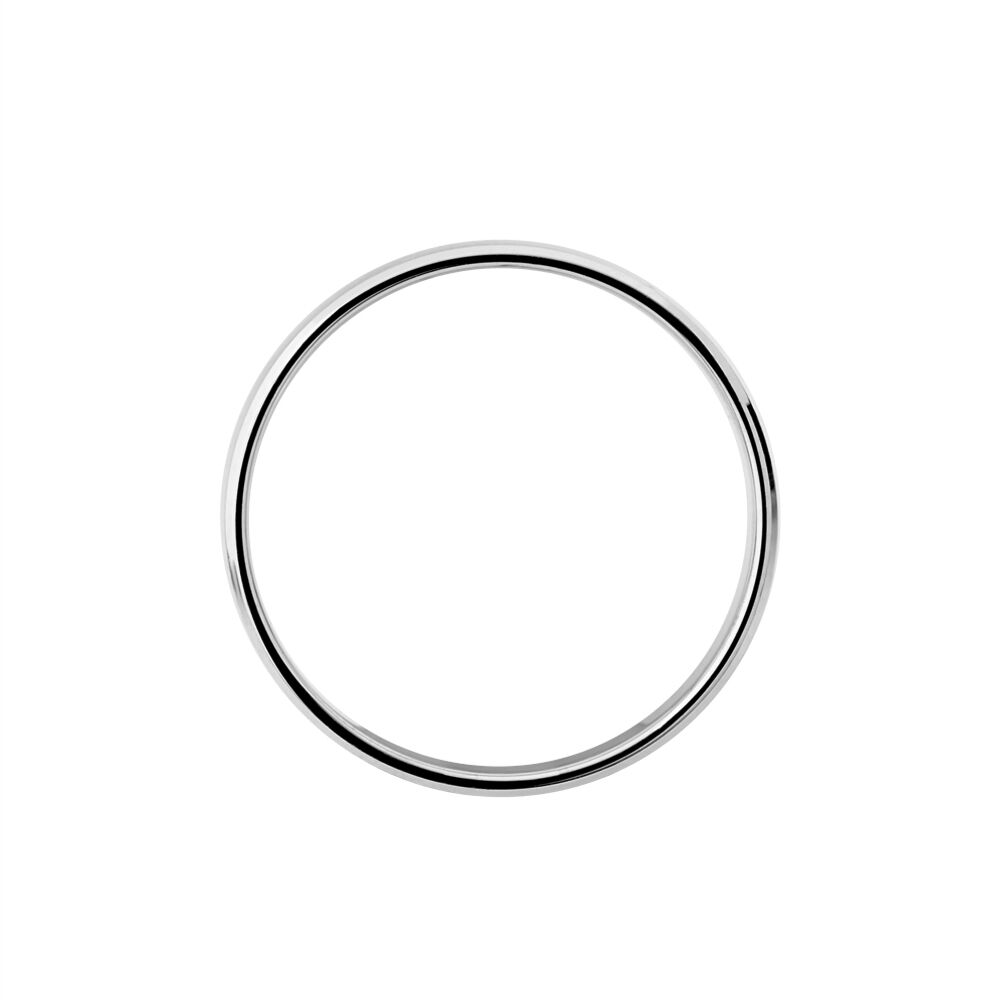 Alliance Ruban Bombe Or Blanc - Alliances classiques Famille | Marc Orian