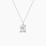 Pendentif Zodiaque Parchemin Argent Blanc - Bijoux personnalis&eacute;s Famille | Marc Orian