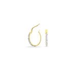 Cr&eacute;oles Sandrine Or Jaune Strass - Cr&eacute;oles Femme | Marc Orian