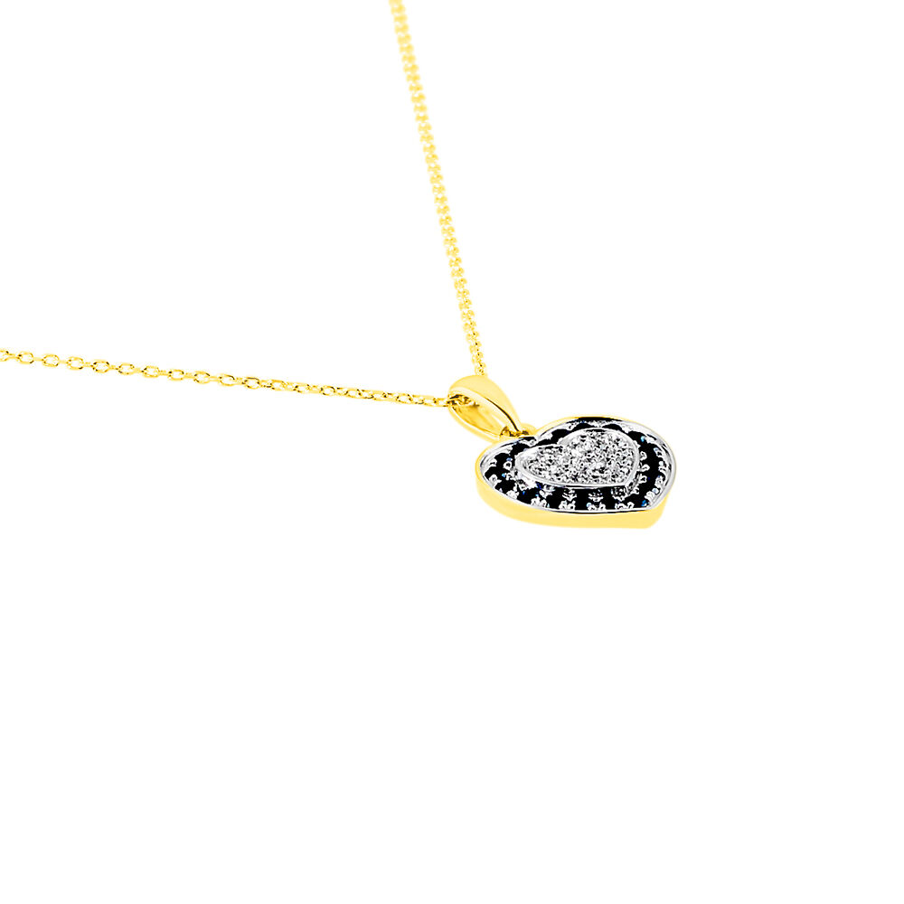 Collier Or Jaune Mair Saphirs Diamants - Colliers avec pierres Femme | Marc Orian