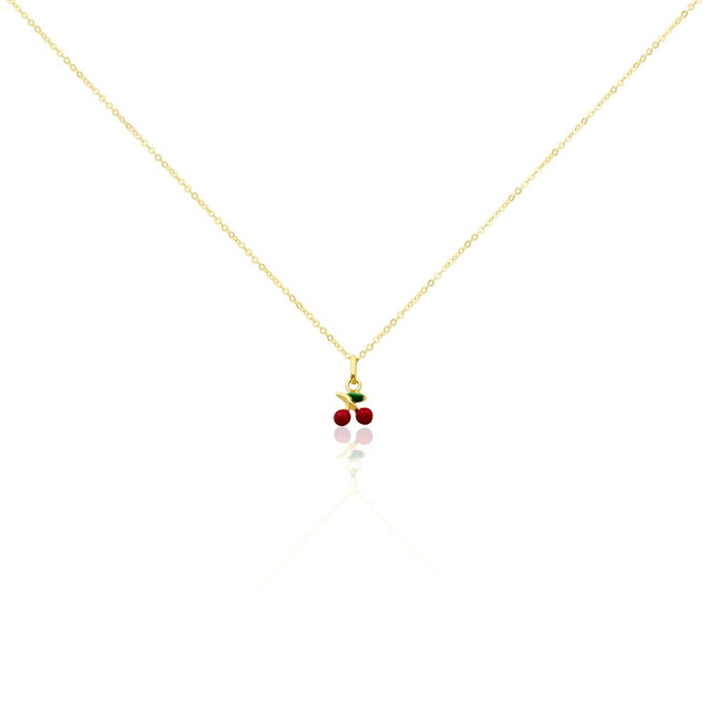 Collier Cherry Cerise Or Jaune - Colliers avec pierres Enfant | Marc Orian