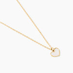 Collier Amaryllis Coeur Or Jaune Nacre - Colliers avec pierres Enfant | Marc Orian